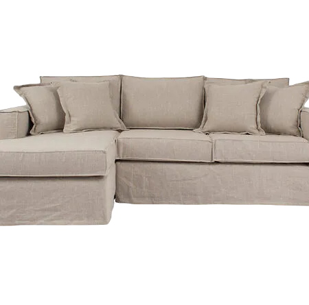 Sofá Seccional Izquierdo Bruna Funda Lino